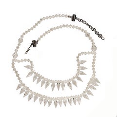 Elegant 16-Inch Artisan Crystal Necklace by Aria Jewelry Design, USA