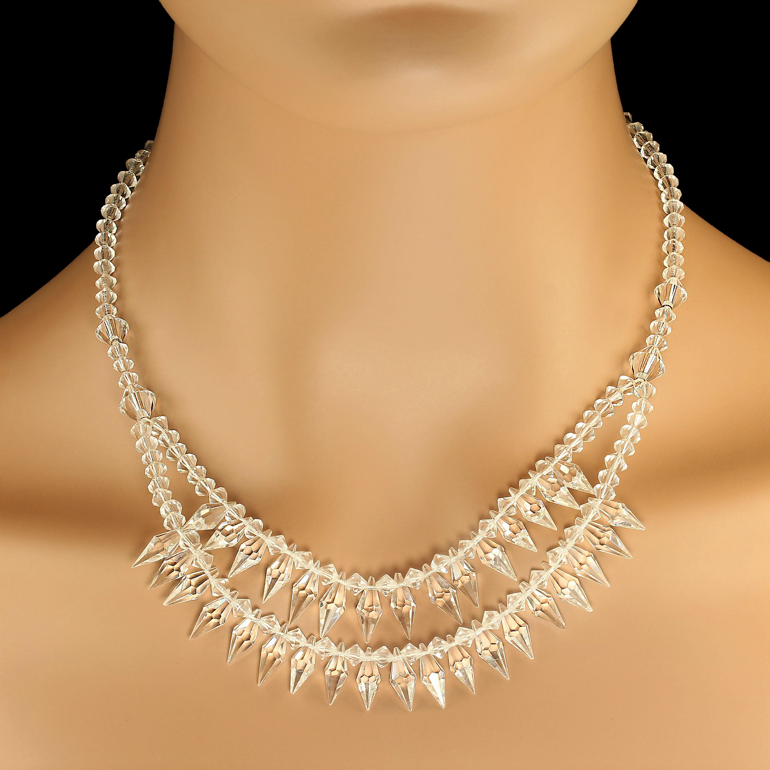AJD 16 Inch Sparkling Crystal necklace  For Sale