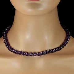 Amethyst Beaded Necklace by Aria Jewelry, 17-Inch, February Birthstone