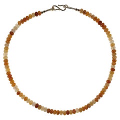 AJD 17 Inch Natural Yellow/Gold Aventurine 6MM Rondelle necklace, Great Gift