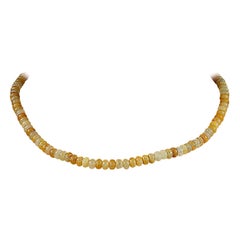 AJD 17 Inch Natural Yellow/Gold Aventurine 6MM Rondelle necklace, Great Gift AJD 17 Inch Natural Yellow/Gold Aventurine 6MM Rondelle necklace, Great Gift