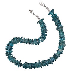 AJD 18 pouces Pépites allongées hautement polies d'apatite transparente