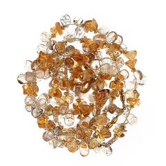 AJD 18 Inch Sparkling Gemstone 2 strand necklace    Perfect  gift