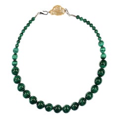 AJD 19 Inch Marvelous Malachite Necklace
