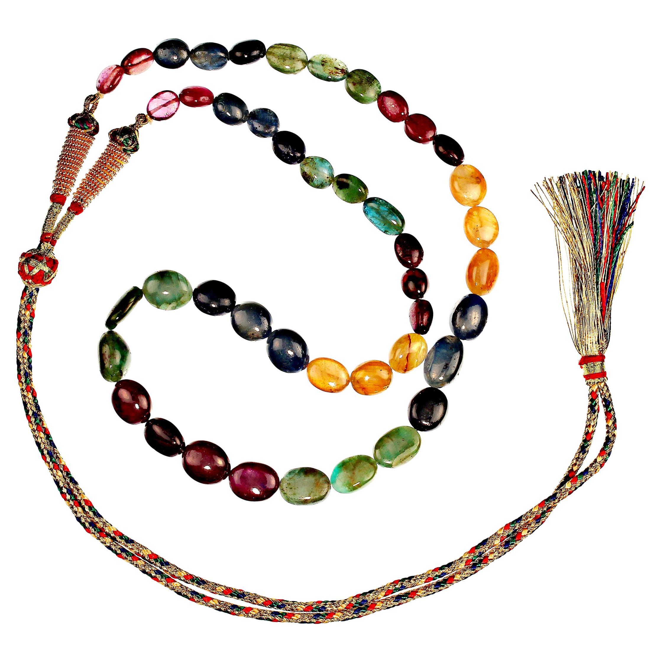 AJD Collier de perles multicolores de 19 pouces   Excellent cadeau ! Neuf - En vente à Raleigh, NC