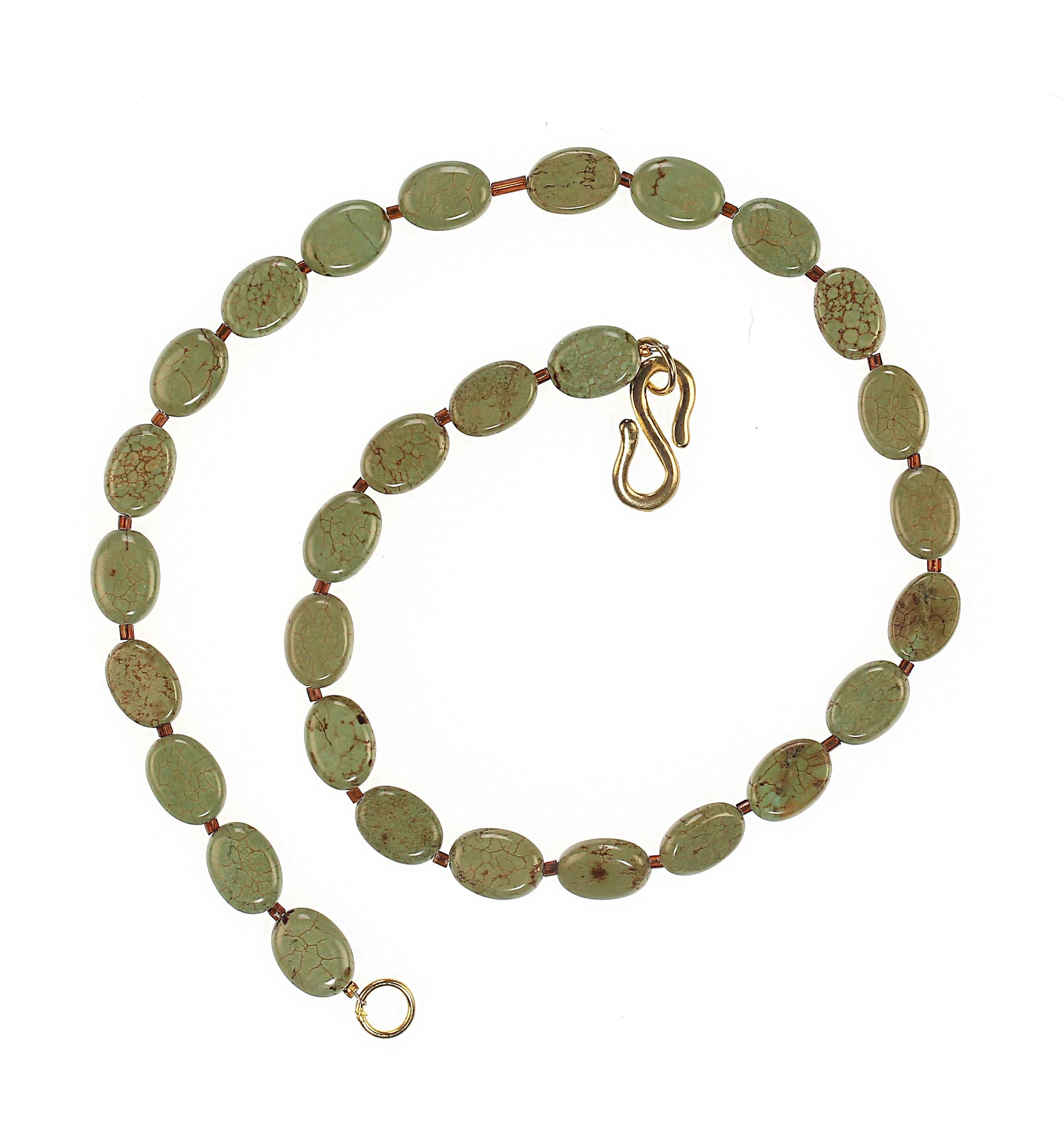 AJD Collar de Ovalos de Magnesita Verde de 19,5 Pulgadas en Nuevo estado para la venta en Raleigh, NC
