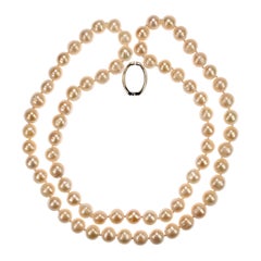 Aria Jewelry Design 35-Inch White Freshwater Pearl Necklace, 12mm