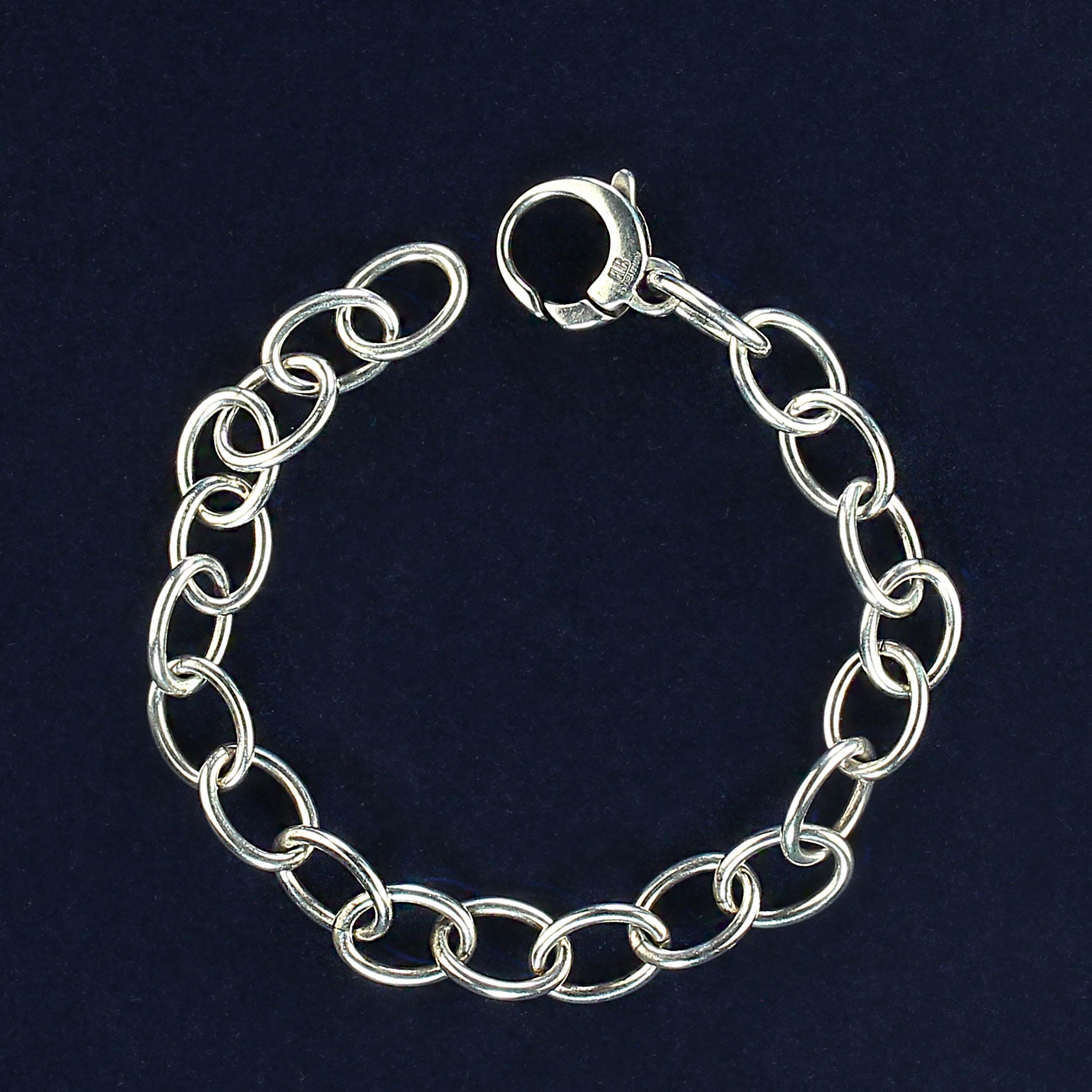 AJD Bracciale in argento da 7 pollici in vendita 4
