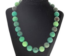 AJD Gorgeously Beautiful Natural Highly Polished Chrysocolla 23" Necklace