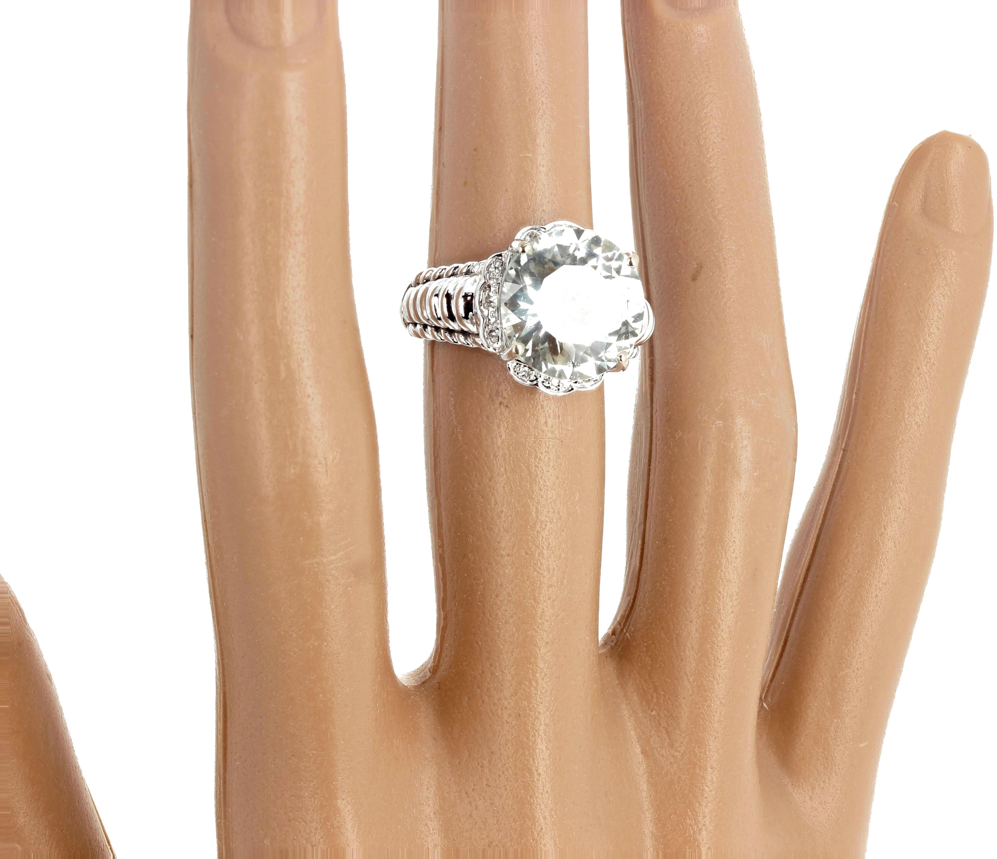 10 carat white sapphire ring