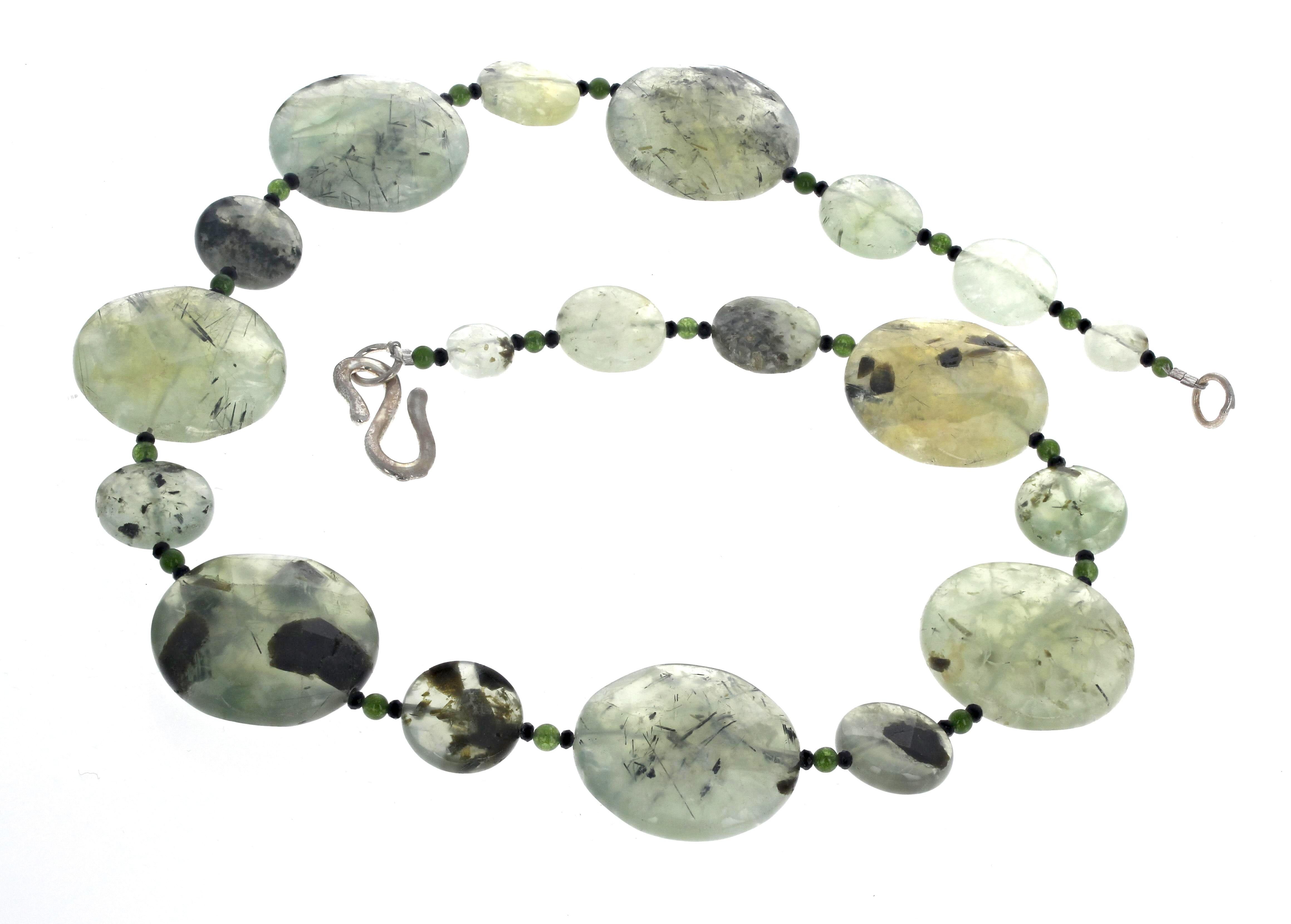 Women's or Men's AJD Different Sizes of Natural Real Prehnite and Jade 21