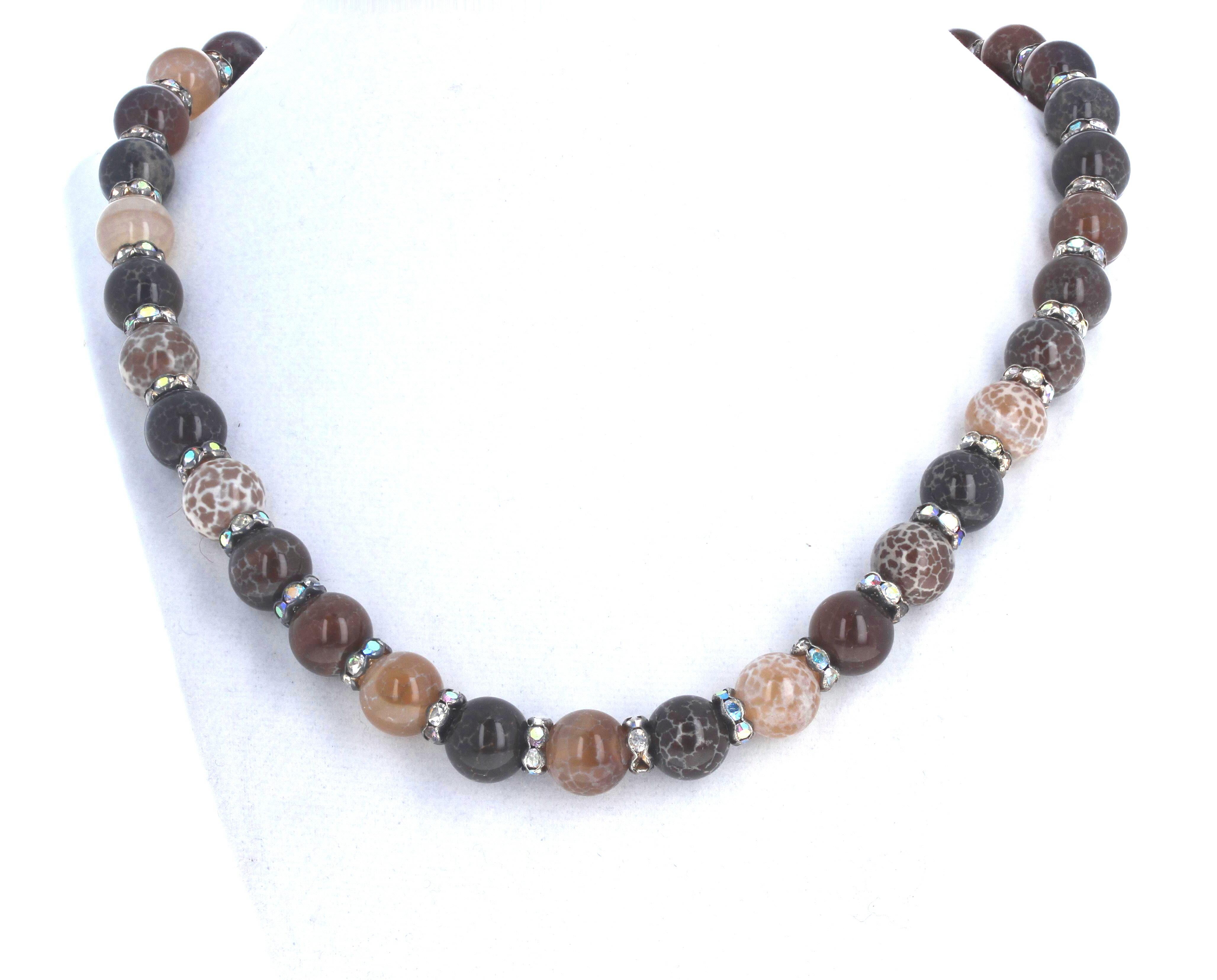 AJD Dramatic Fascinating Sparkly Lovely Natural Agate 20