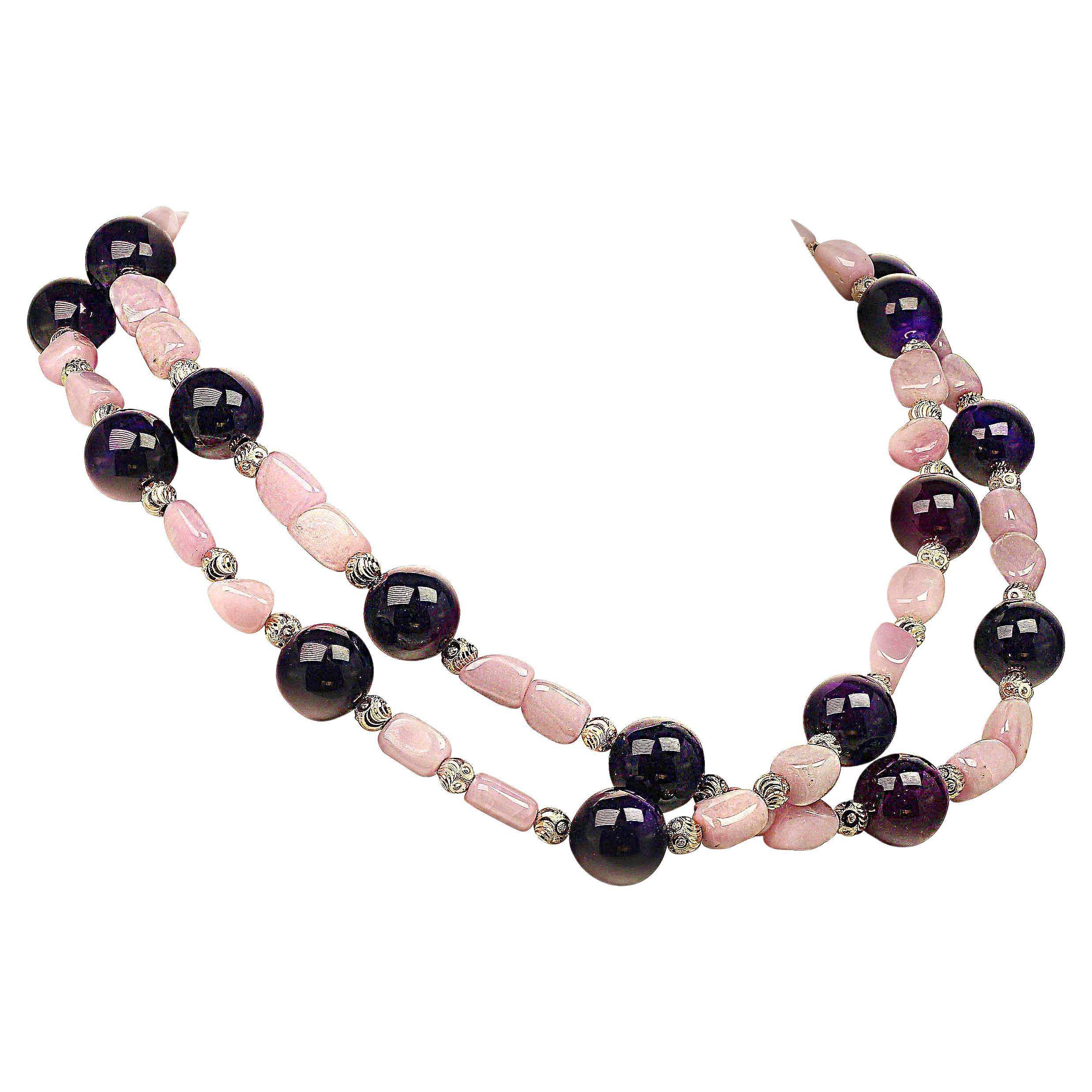 february birthstone strand necklaces