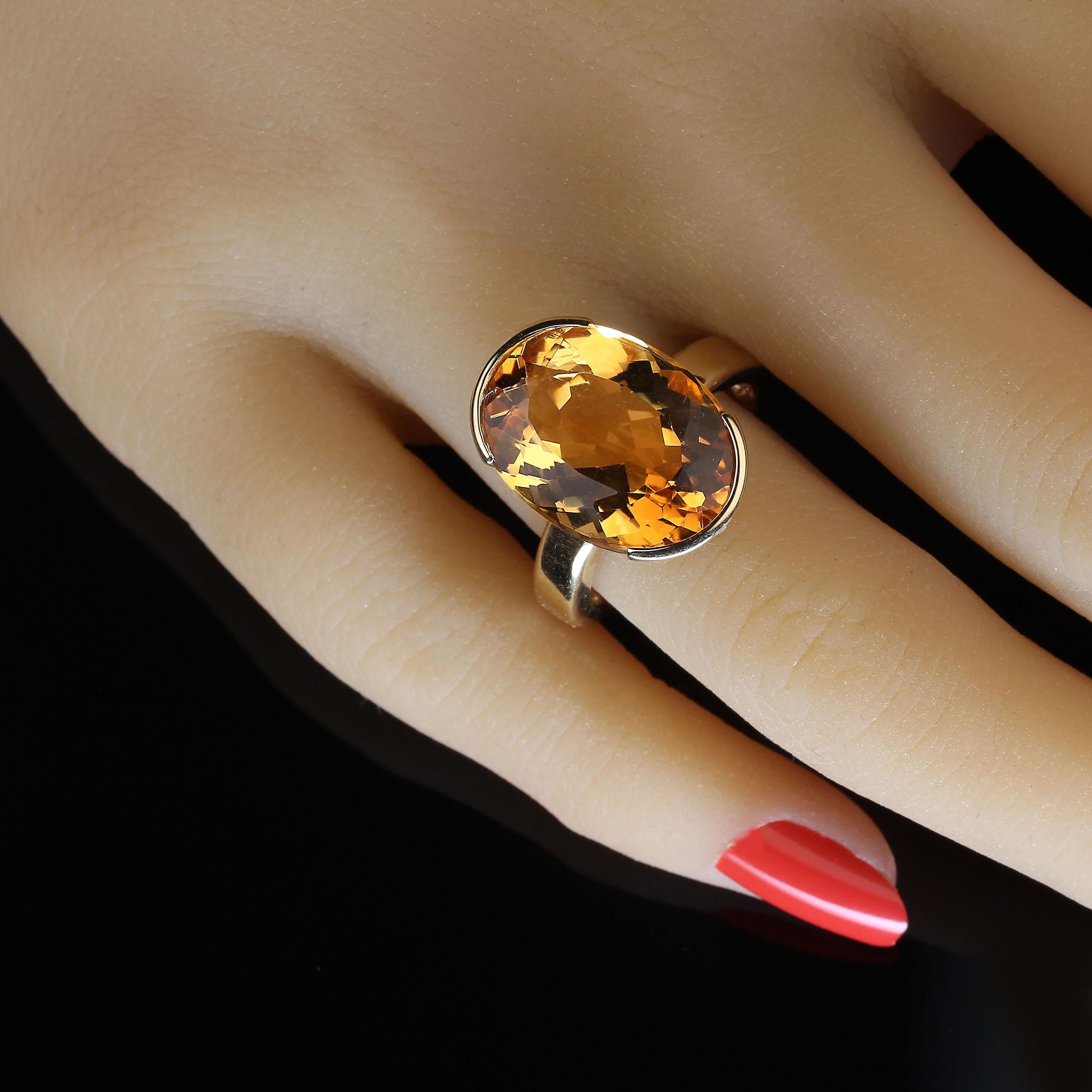 brazilian citrine ring