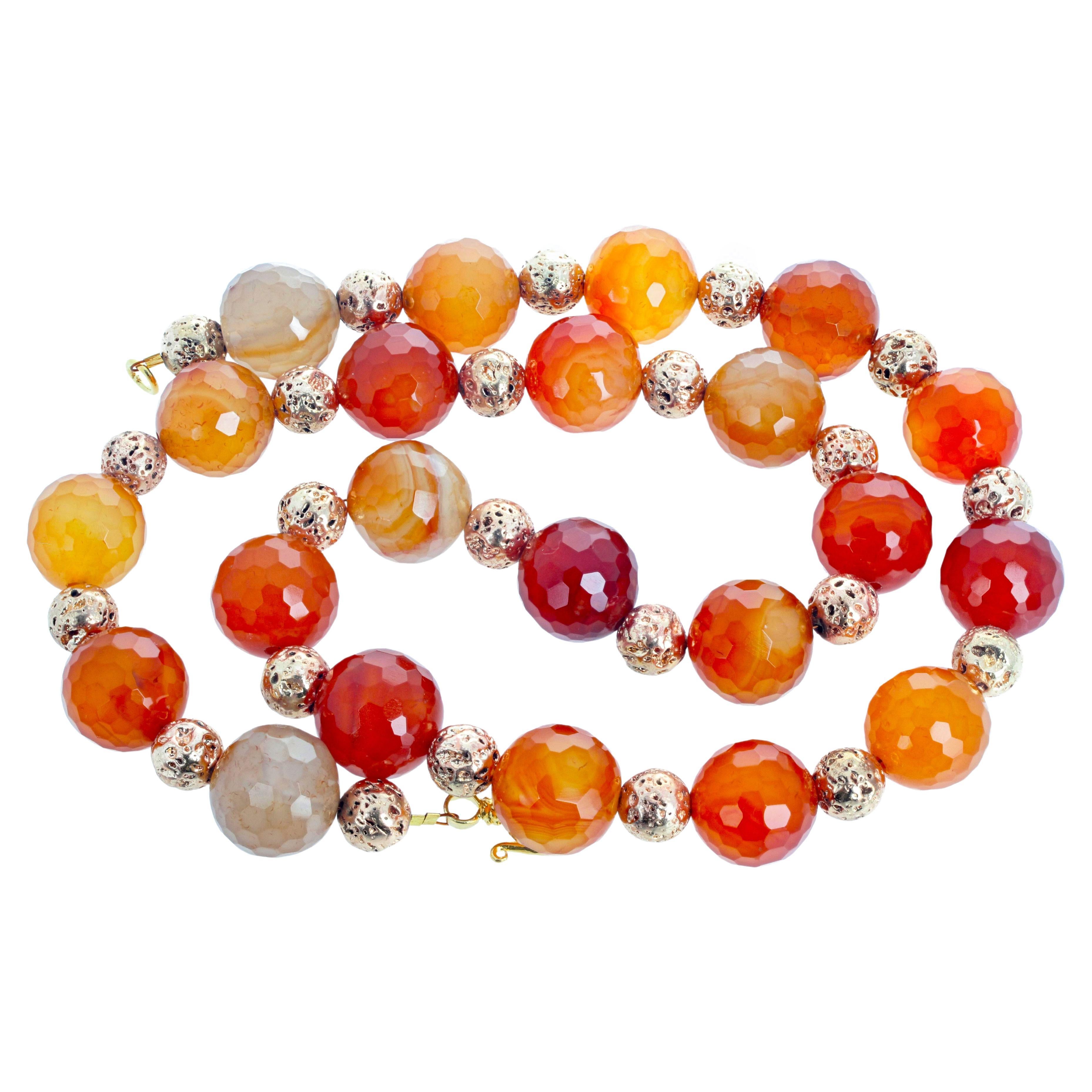 AJD Elegant Dramatic Natural Sparkling Translucent  Real Jasper 26" Necklace