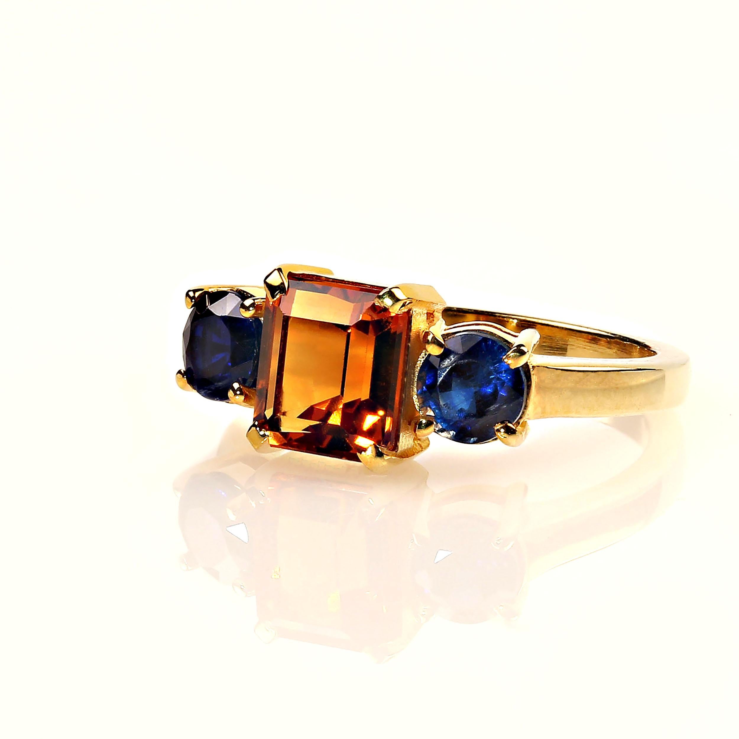 blue sapphire and citrine together