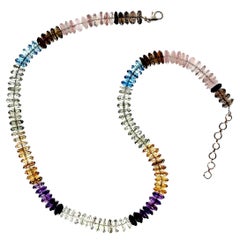 AJD Elegant Multi Color Gemstone Necklace