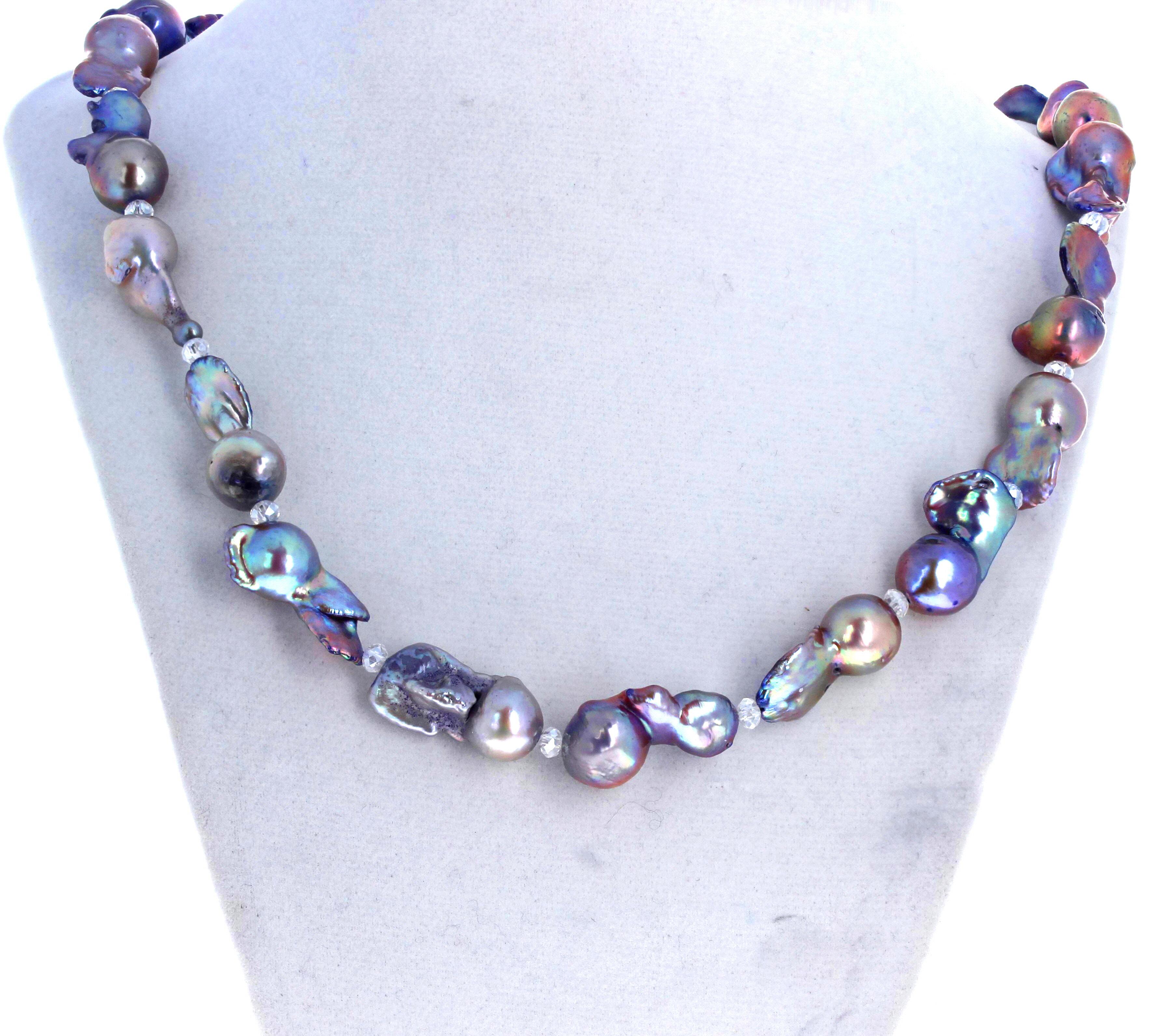 Round Cut AJD Fascinatingly Beautiful Multi-color Natural Real Pearls 19
