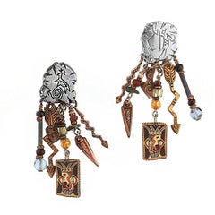 AJD - Boucles d'oreilles clips amusantes et funky