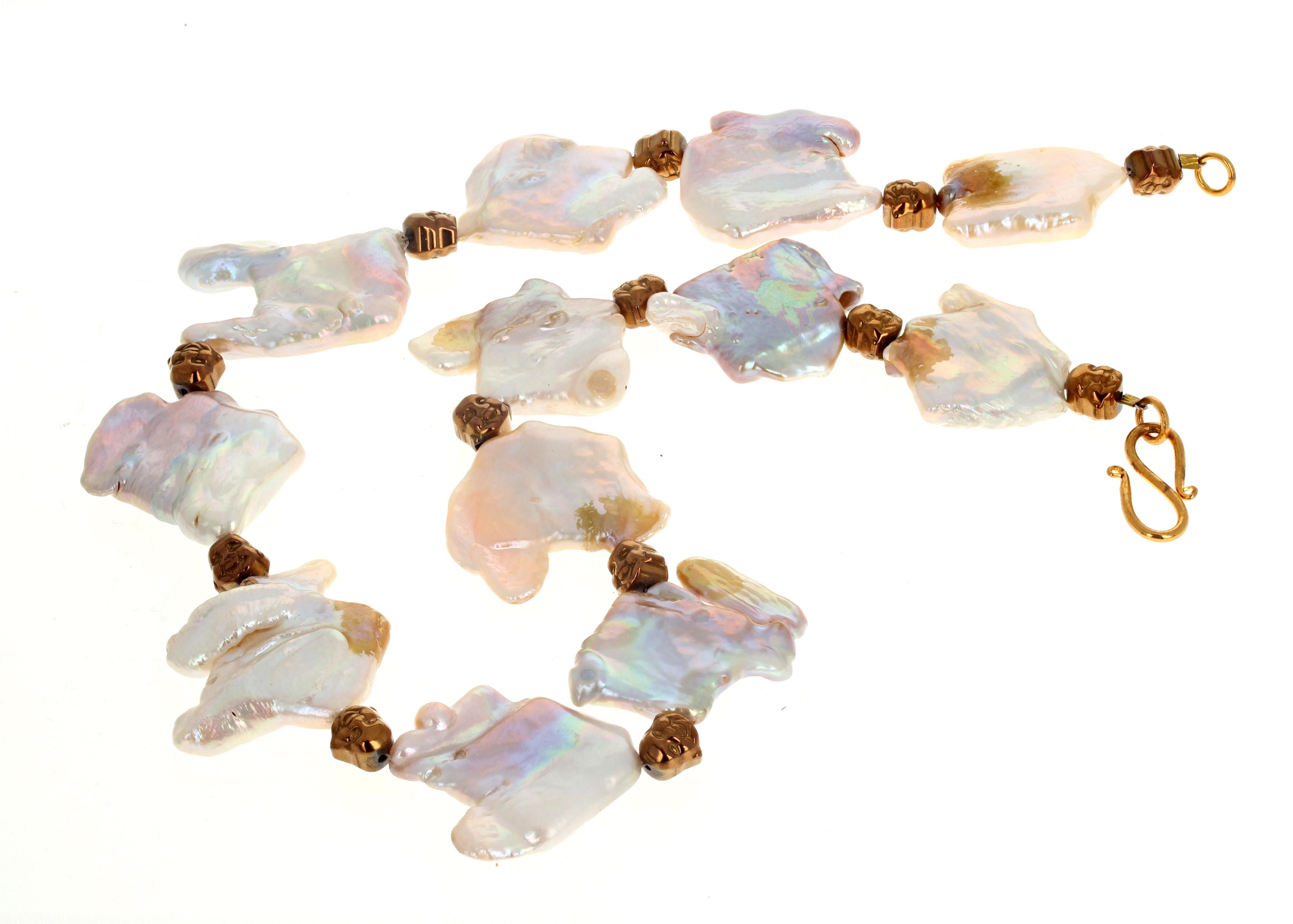 AJD Collier de perles en forme de coquillages, Happy Glistening Beautiful Unisexe en vente