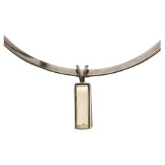 AJD Pendentif en argent sterling avec collier