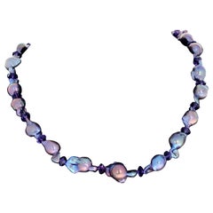AJD Gorgeously Natural Baroque Pearl 19" Necklace