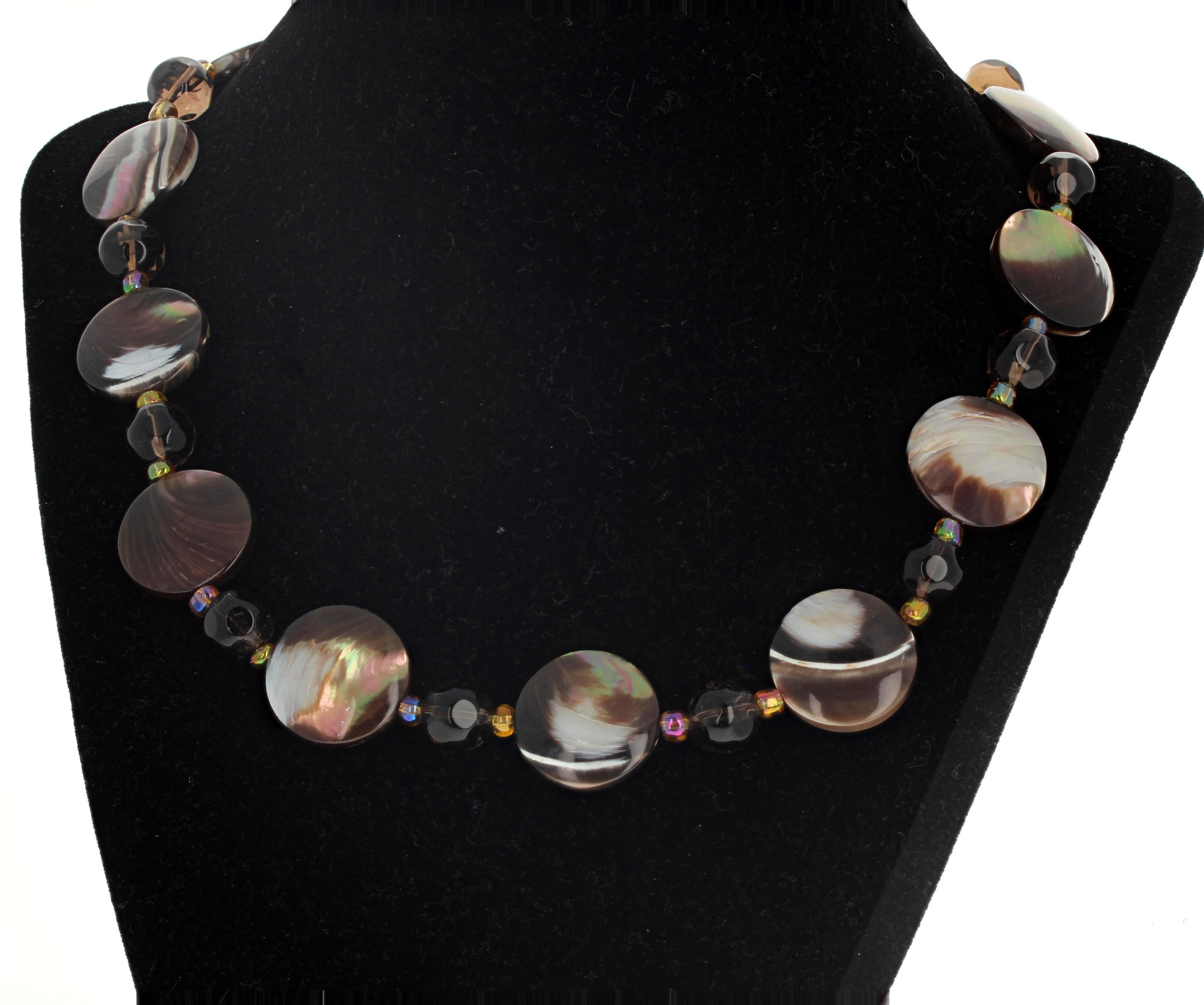 AJD Interesting Artistic Black Lip Oyster Shell Long Necklace For Sale 2