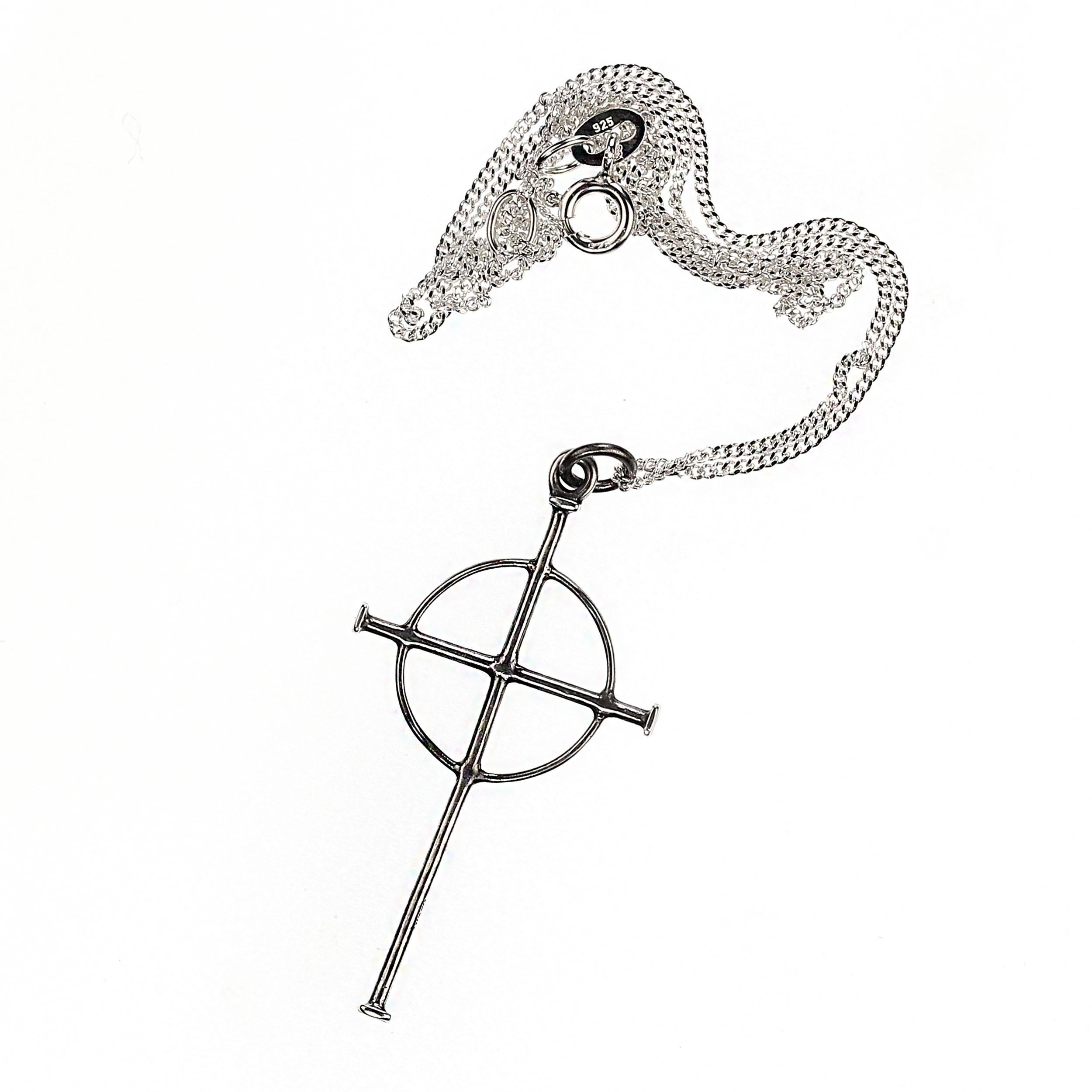 A. James Avery - Ciondolo e catena con croce celtica in argento sterling in vendita 3
