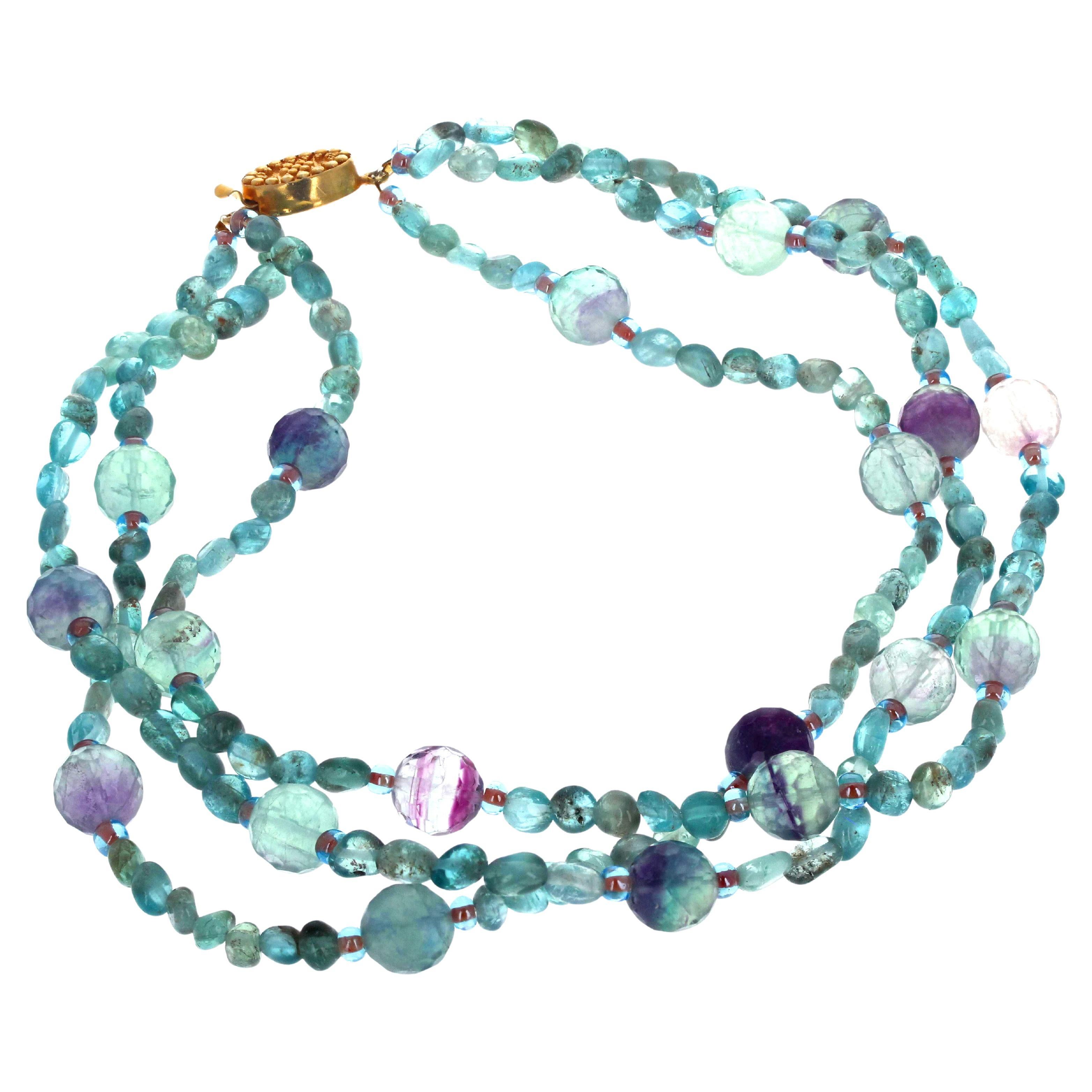 Fluorite Beaded Necklaces