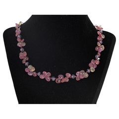 AJD Magnificent Brilliant Flipflop Natural Real Sapphires 17" Necklace