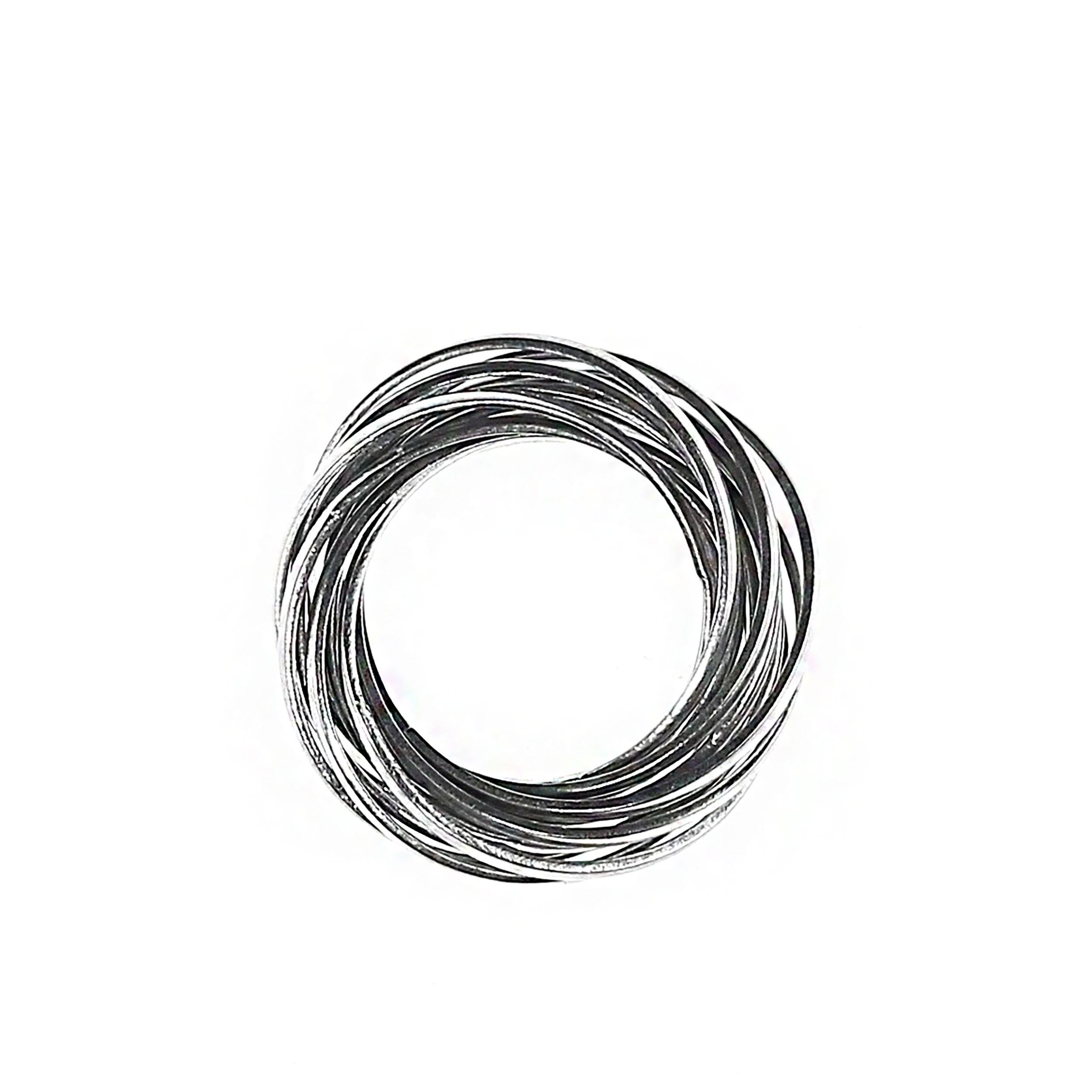 AJD Multi Strand Silver Rolling Ring, un regalo fantastico  Taglia Sei in vendita 3