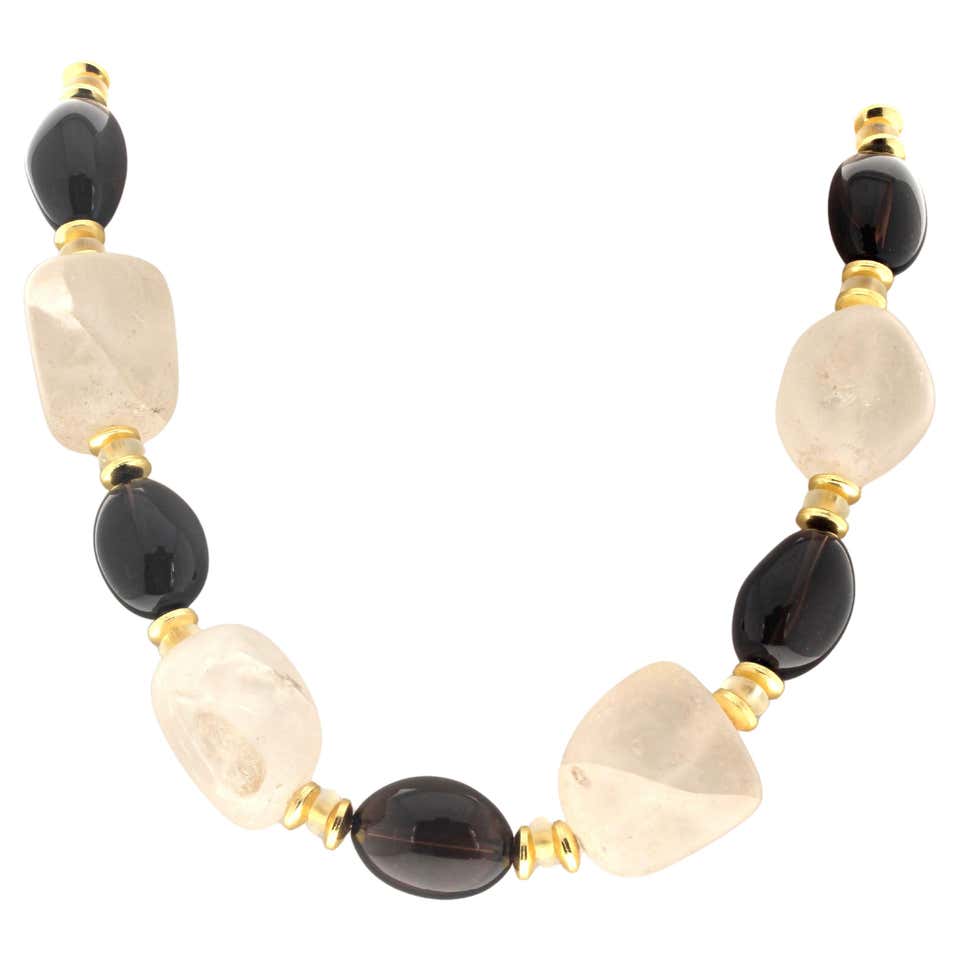 Real smoky quartz necklace Clearance