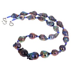 AJD Perlas Perlas Magníficas Perlas Naturales 21" Ncklaxe