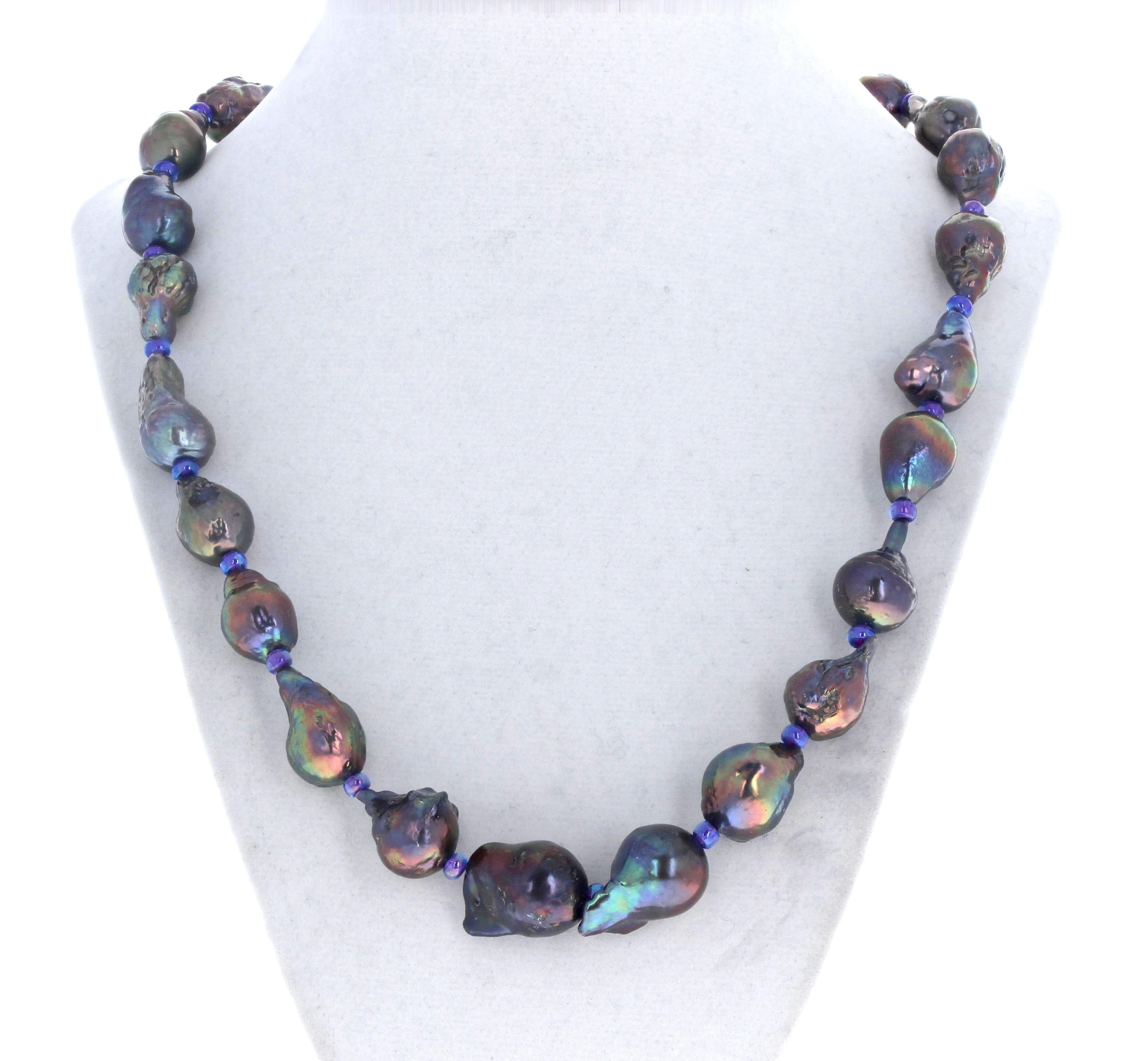 AJD Perles perles magnifiques perles naturelles magnifiques collier de 21 pouces Neuf - En vente à Raleigh, NC