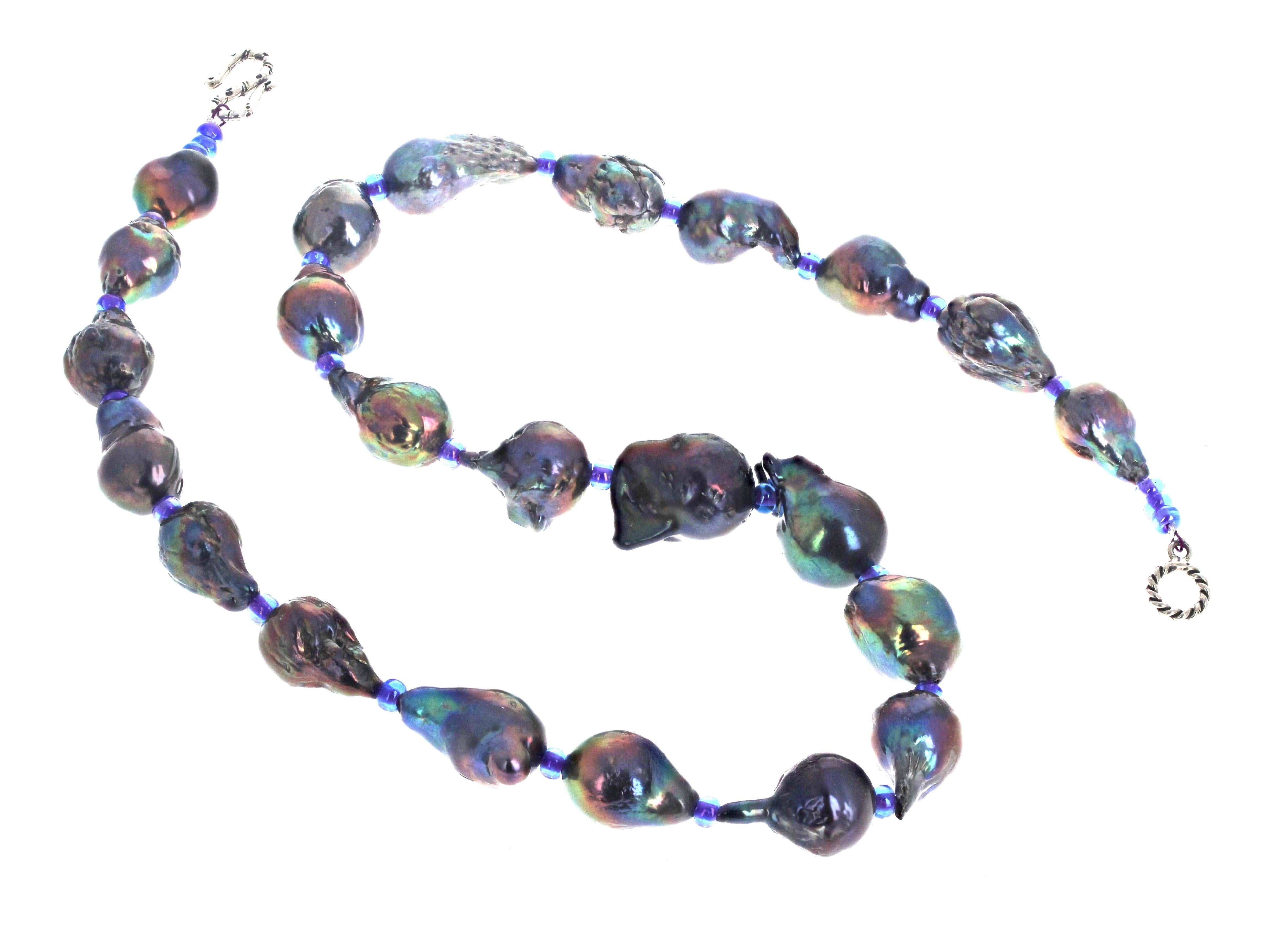 AJD Perles perles magnifiques perles naturelles magnifiques collier de 21 pouces Unisexe en vente