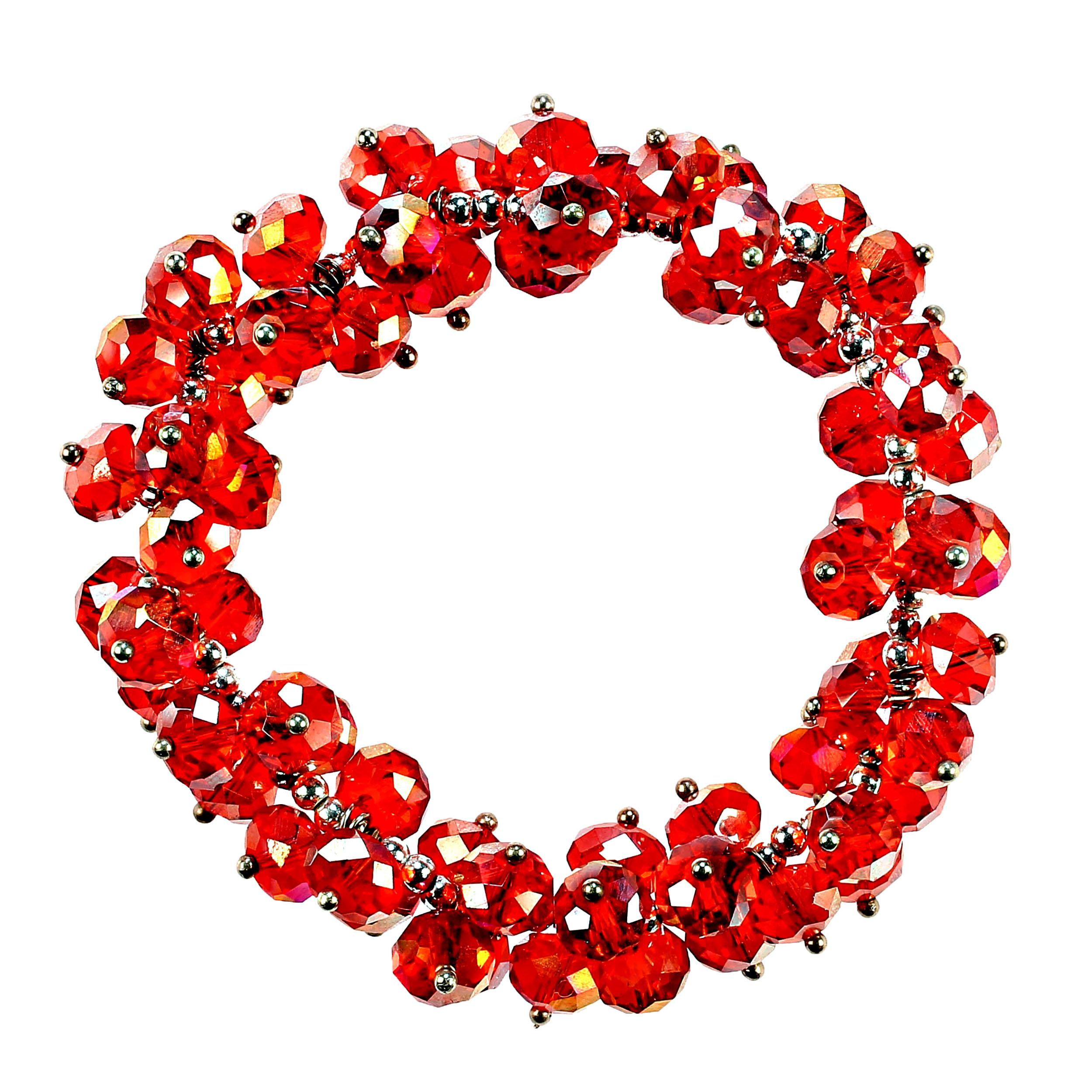 AJD Perfect Sparkly Red Bracelet For Sale 1