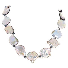 AJD REAL Coin Pearls and REAL Coin Pearls  18" Necklace