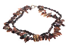 Perlas REALES Perlas Perlas Doble Tira 18" Largo