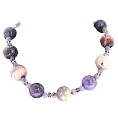 AJD Real Peruvian Opals and Jasper 17" Necklace