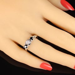 AJD Salt and Pepper Diamond and Black Diamond Ring