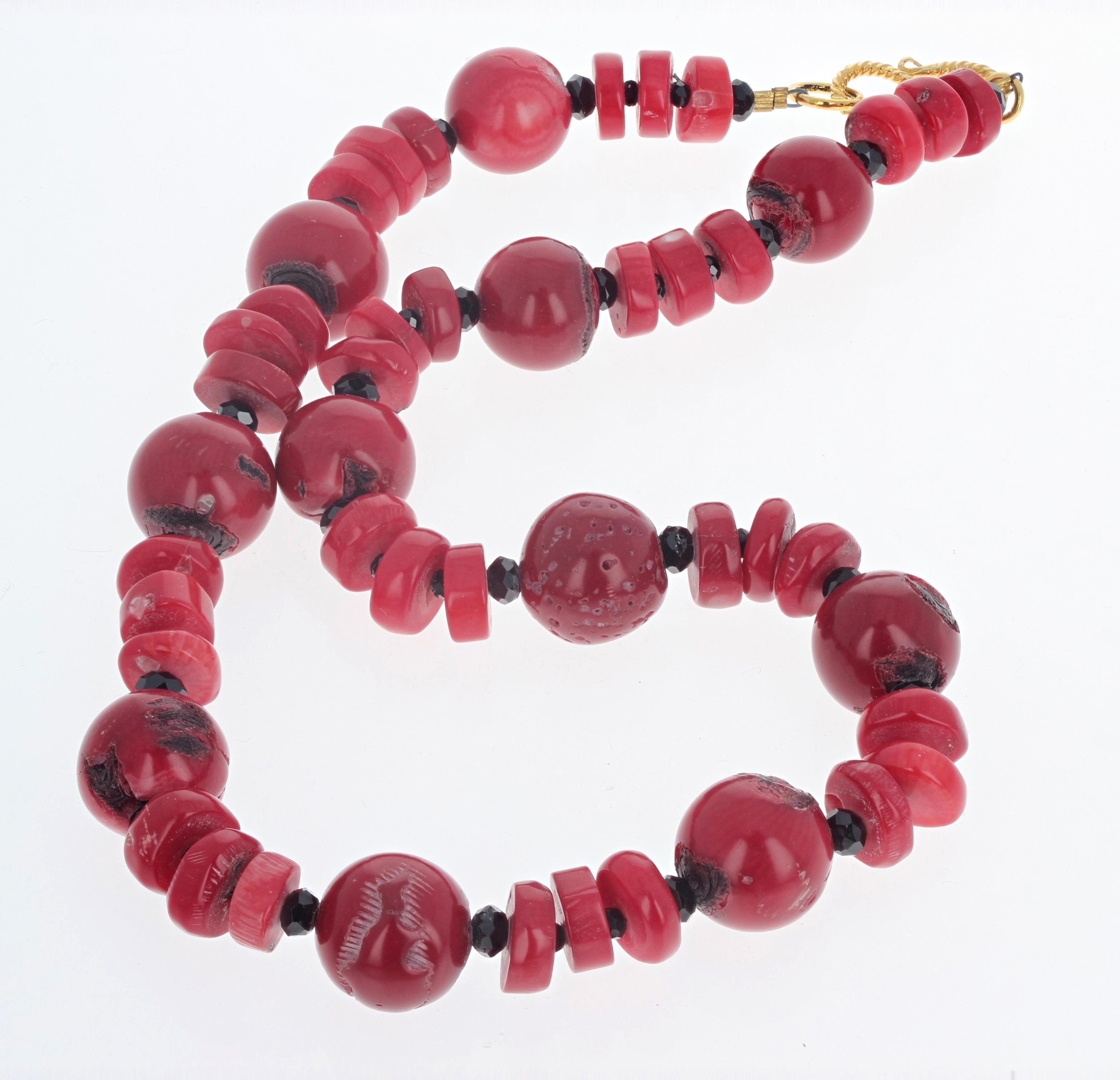 polish coral necklace