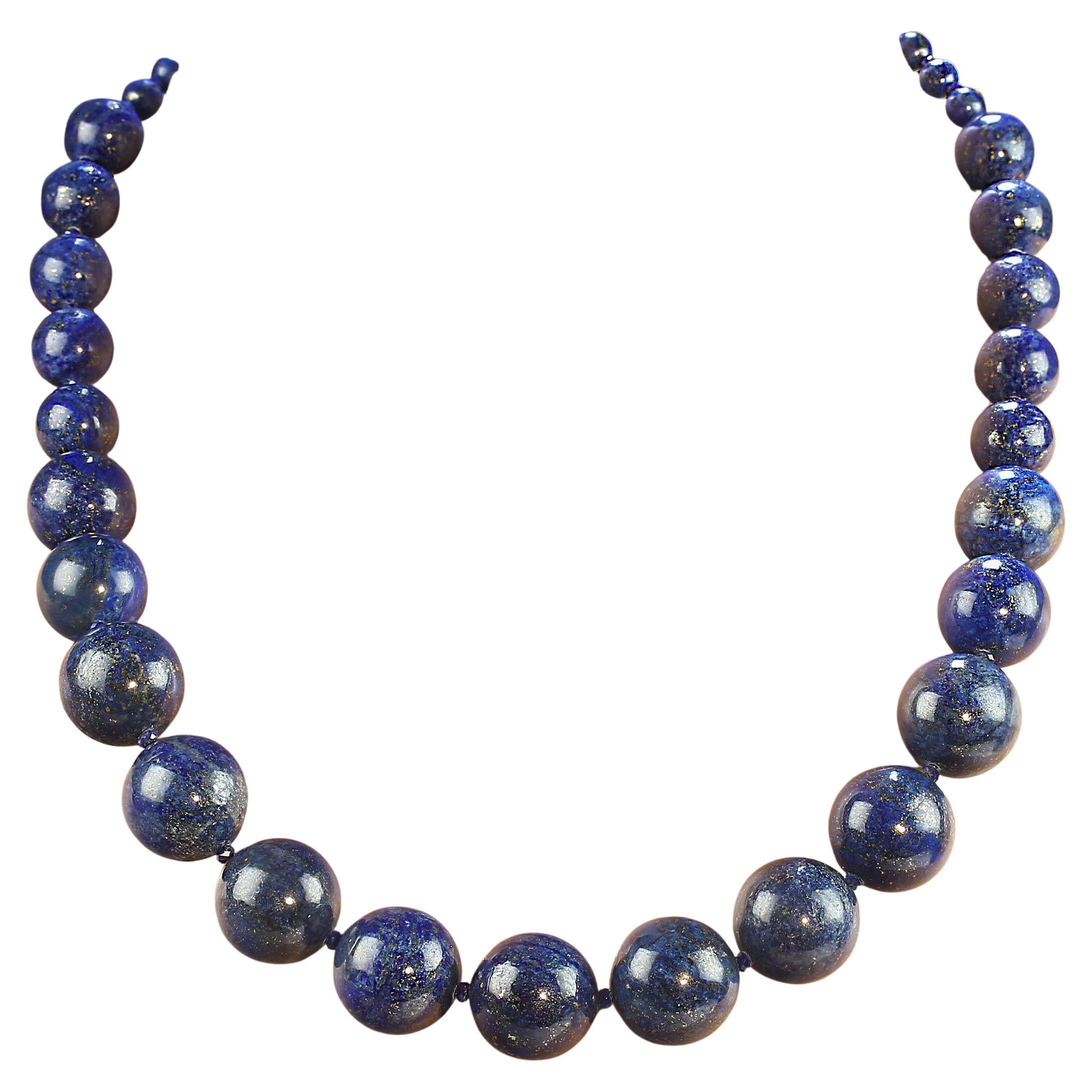 AJD Sophisticated 21-Inch Lapis Lazuli Necklace