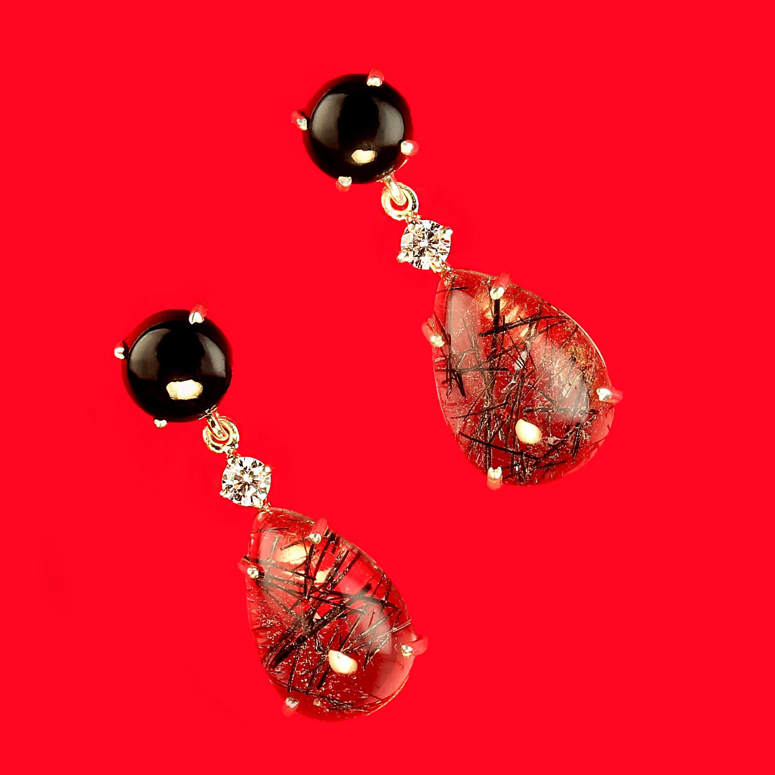 AJD Sophisticated Black and White Earrings For Sale 3