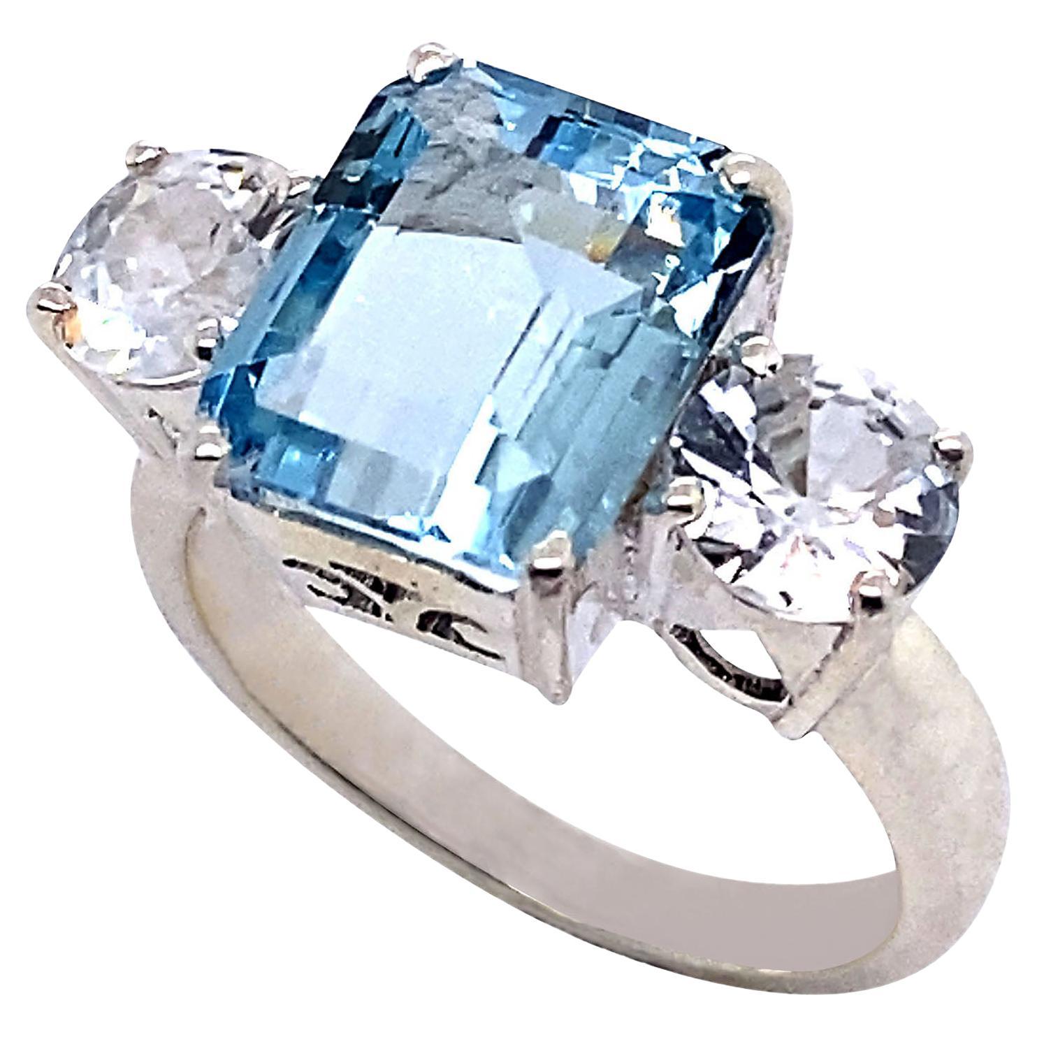 10k Yellow Gold 1 Ct Emerald Cut January Birthstone Statement Ring - CZ Solitaire Ring - View #12