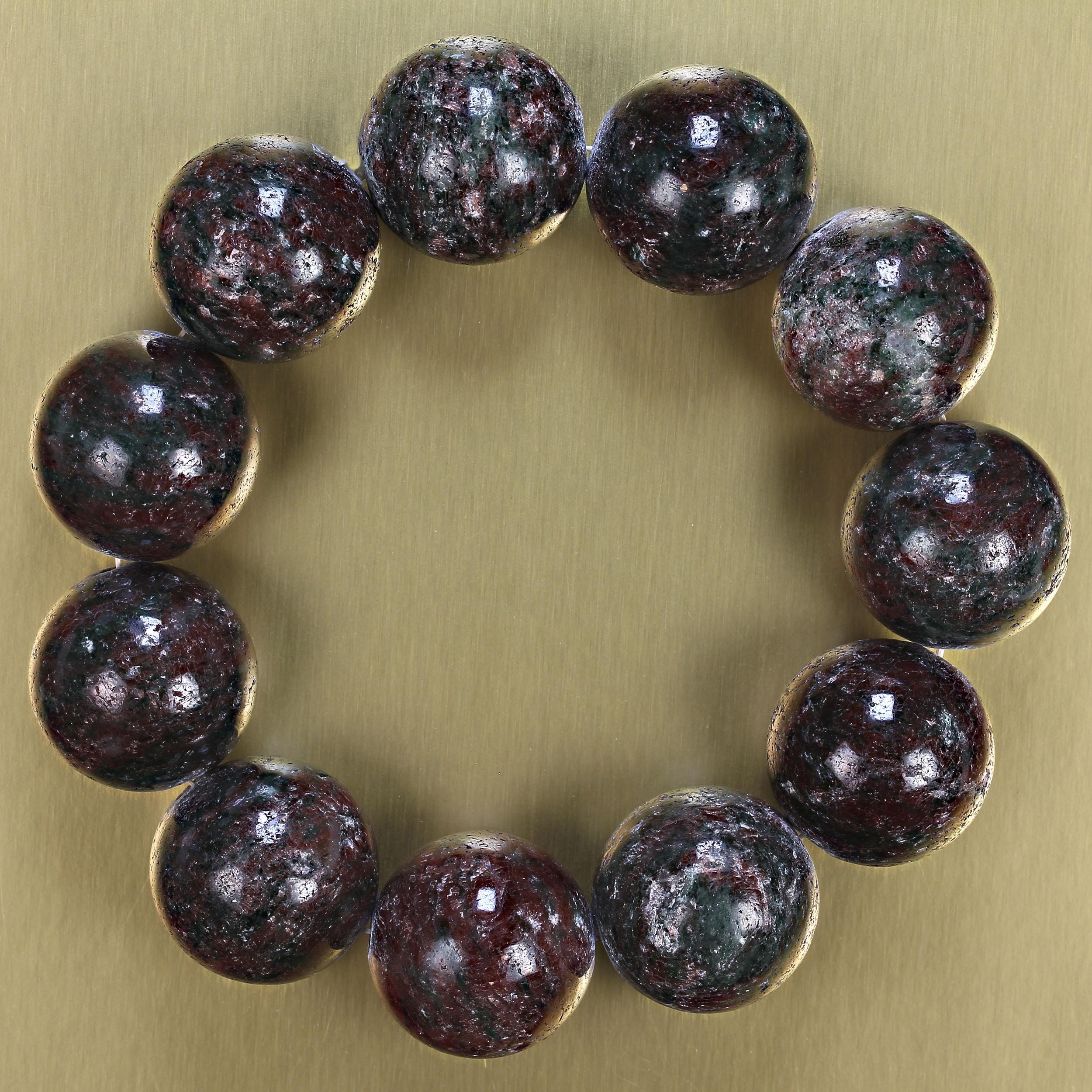 AJD Statement 20MM Gemstone Bracelet In New Condition For Sale In Raleigh, NC