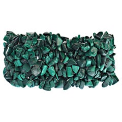 Vintage AJD Statement Green Malachite Bracelet