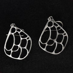 AJD Sterling Silver Leafy Swinging Earrings
