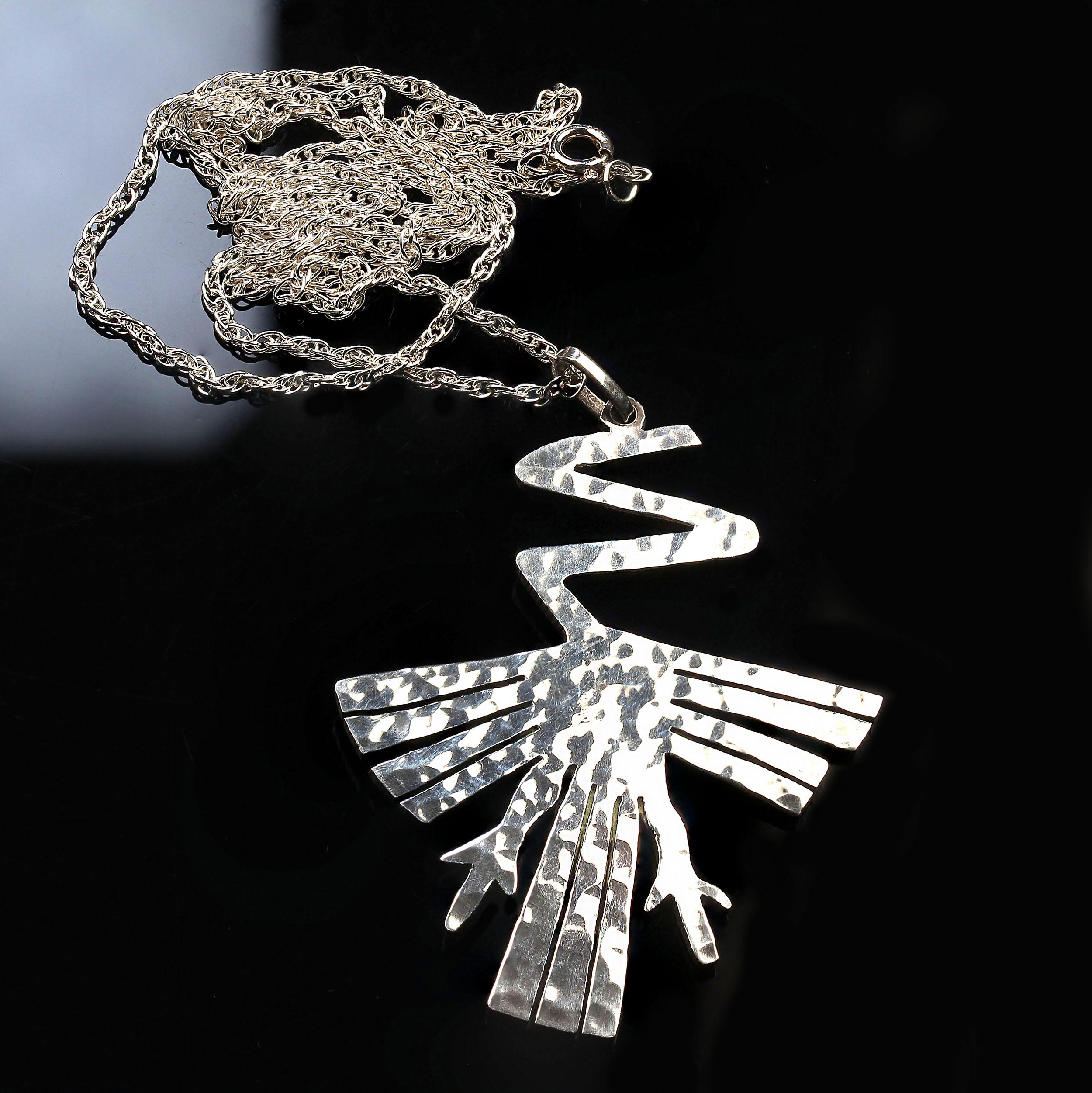 Colgante Colibrí AJD Plata de Ley Línea NAZCA en Bueno estado para la venta en Raleigh, NC