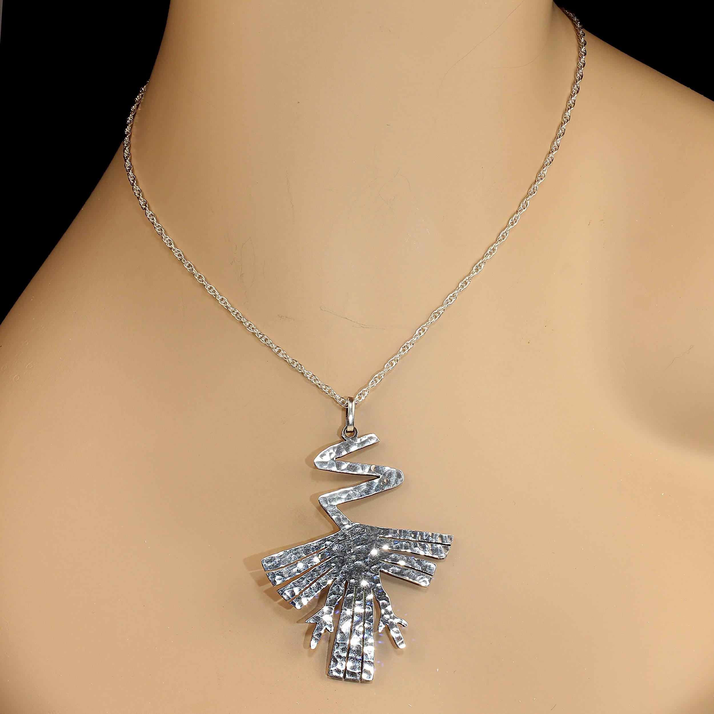Femenino o masculino Colgante Colibrí AJD Plata de Ley Línea NAZCA en venta