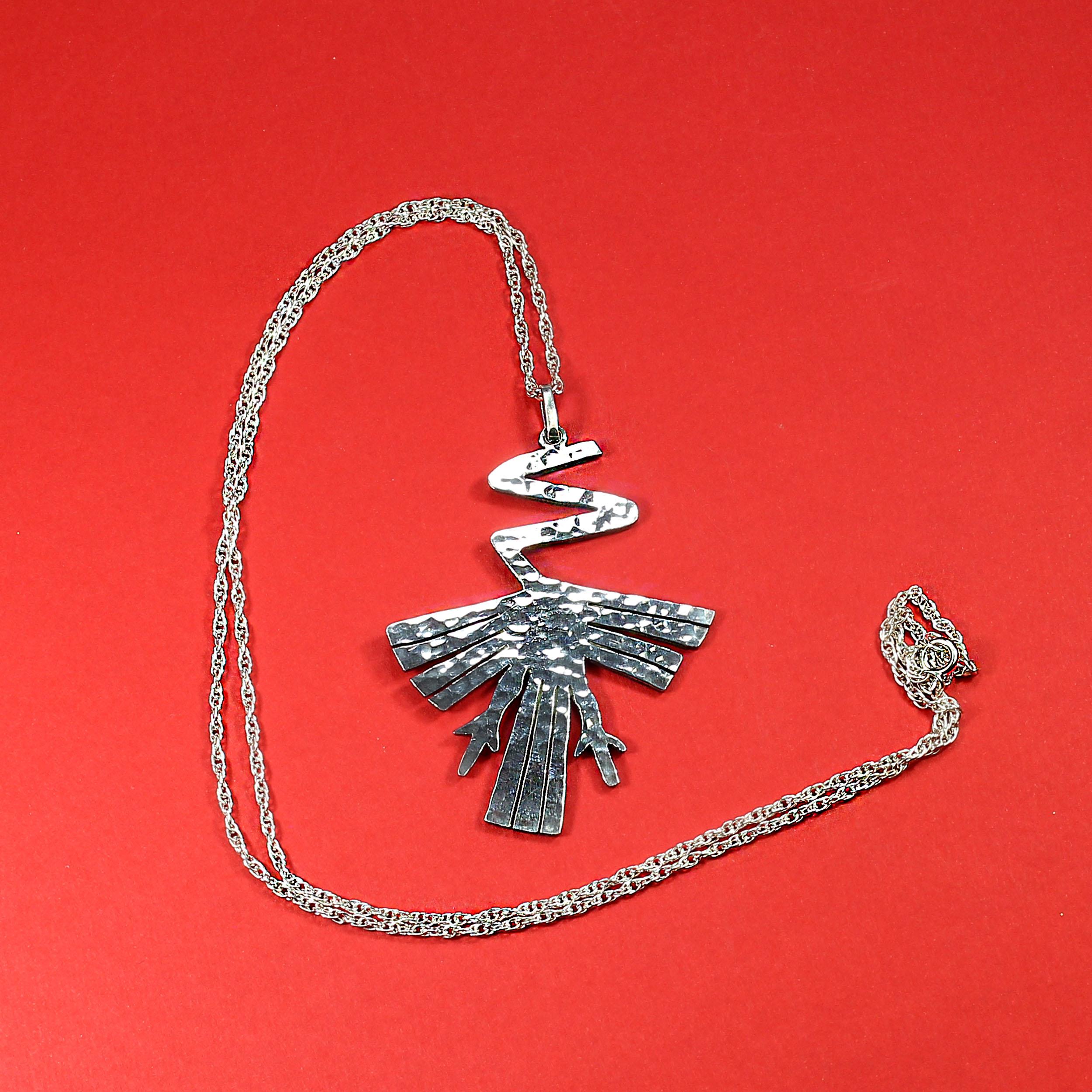 Colgante Colibrí AJD Plata de Ley Línea NAZCA en venta 4